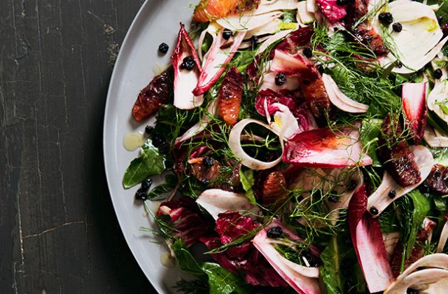 Blood orange & fennel salad with currants & agrodolce dressing ...